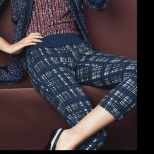 Tory Burch Connor Jeans Sz 26 plaid skinny stretch jeans
